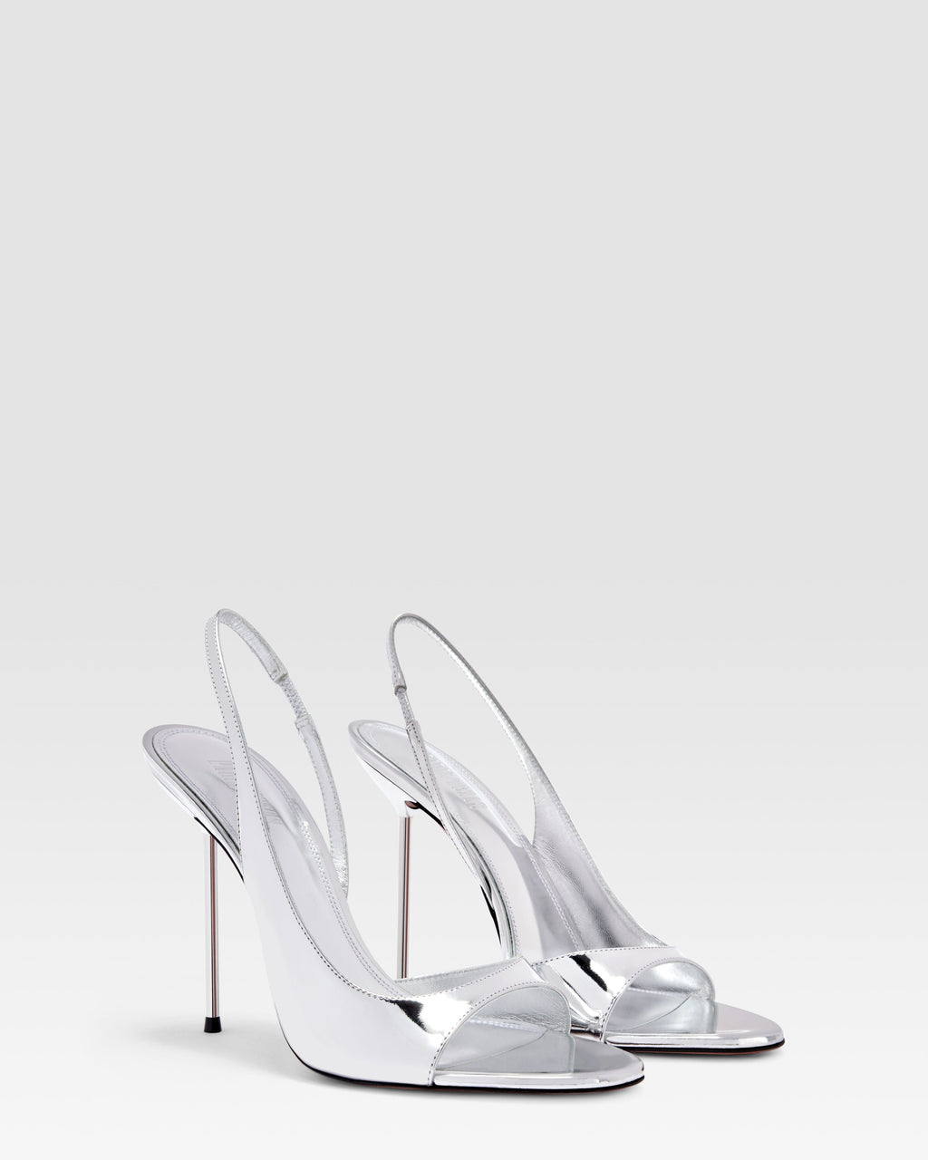 Mirror leather sandals