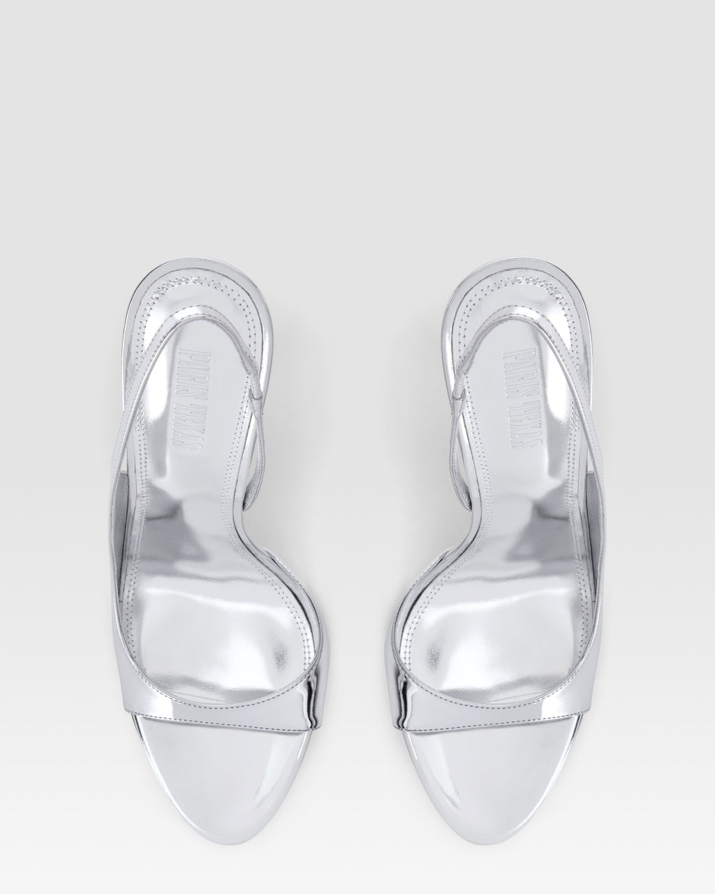 Mirror leather sandals