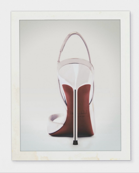Mirror leather sandals