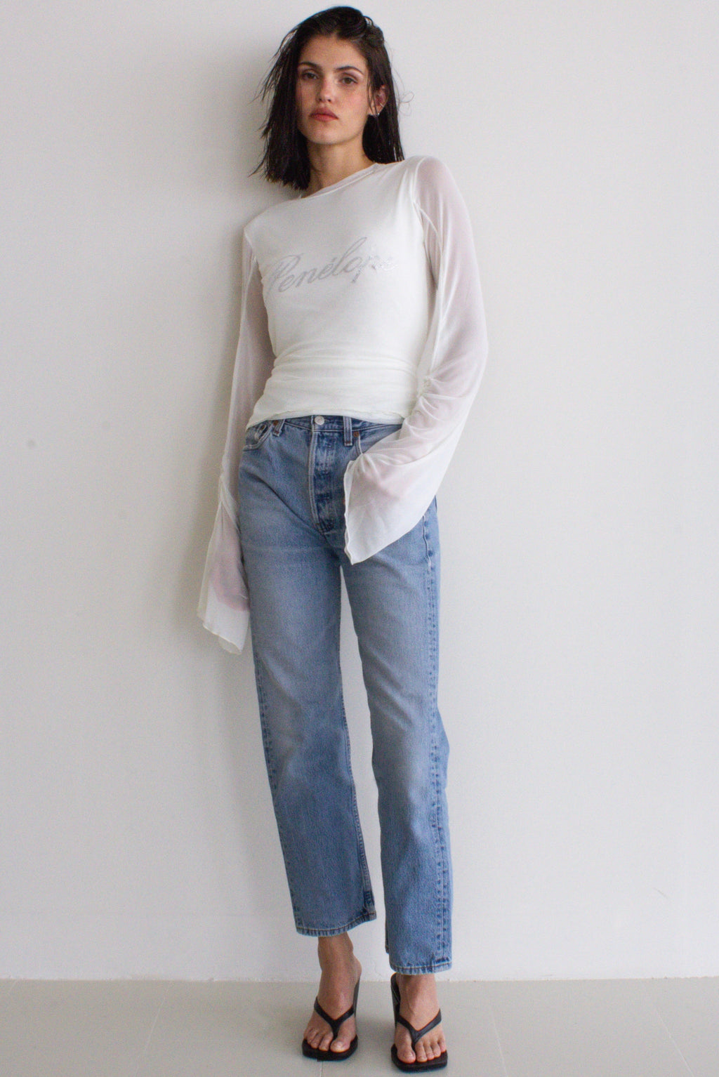 Penélope Mesh Top White