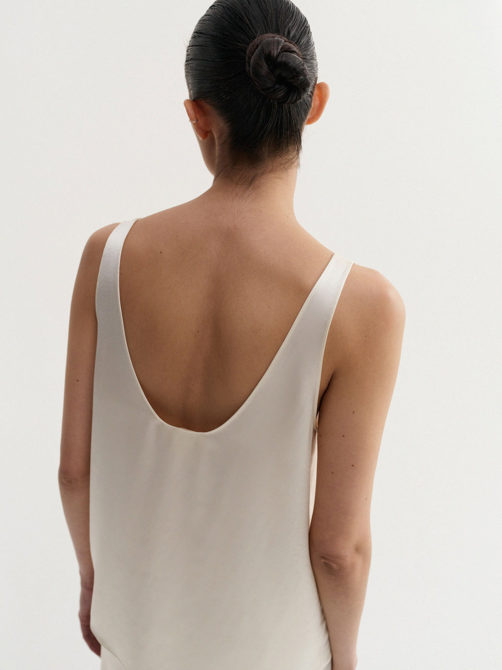 Romy Satin Top Vanilla
