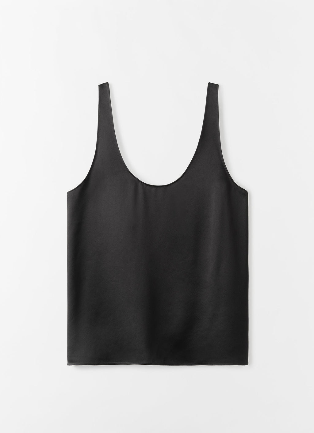 Romy Satin Top Black