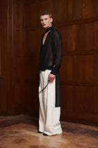 Selene Wrap Shirt Black