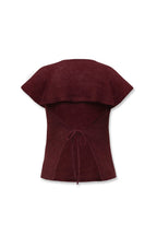 Shell Knit Top Burgundy