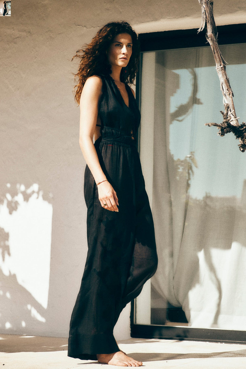 Bird embroidered wide leg