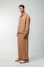 Harley Linen Shirt Rust