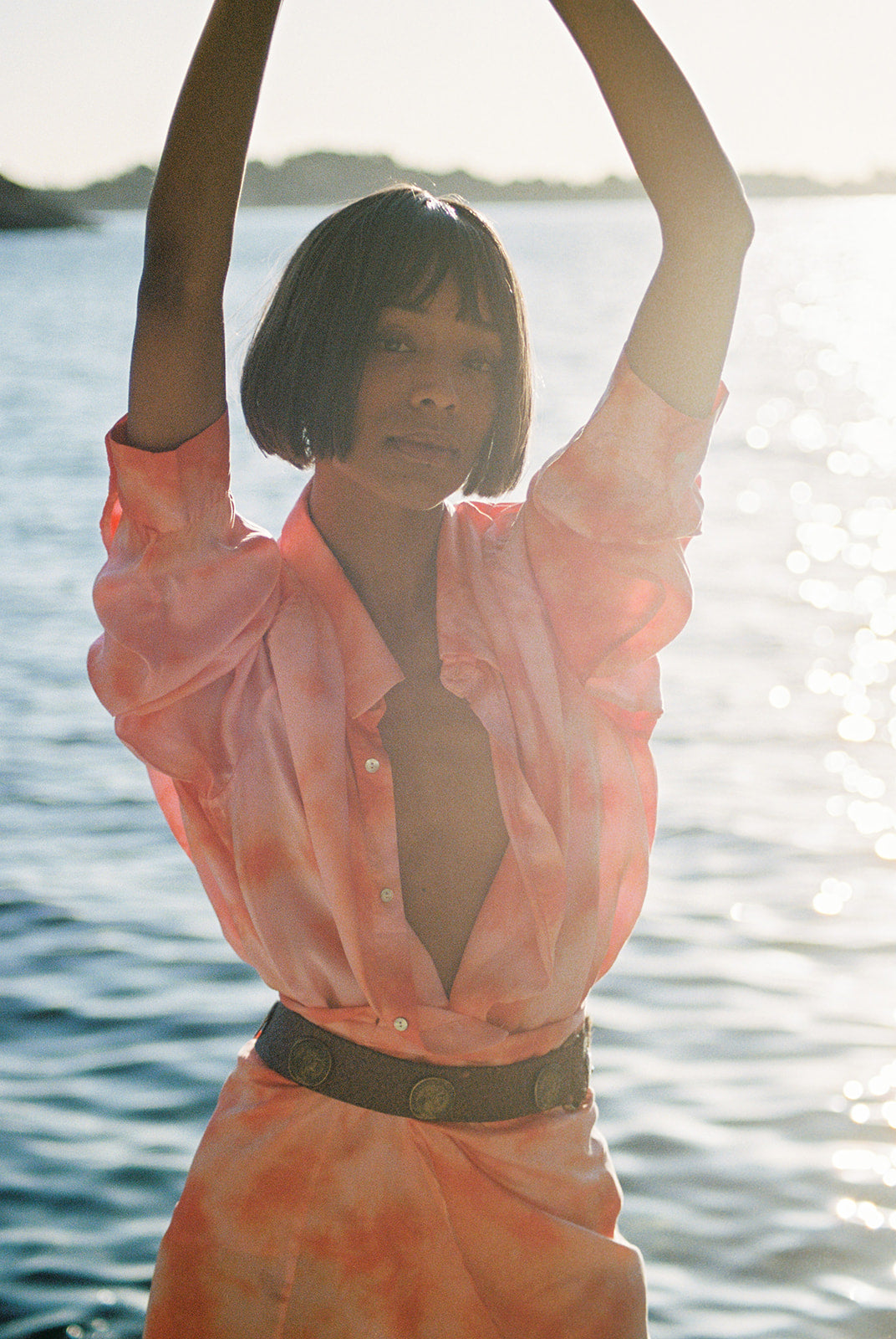 Pink Three Piece Batik Set