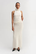Umi Brushed Cashmere Skirt Cream