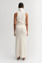 Umi Brushed Cashmere Skirt Cream