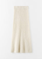Umi Brushed Cashmere Skirt Cream
