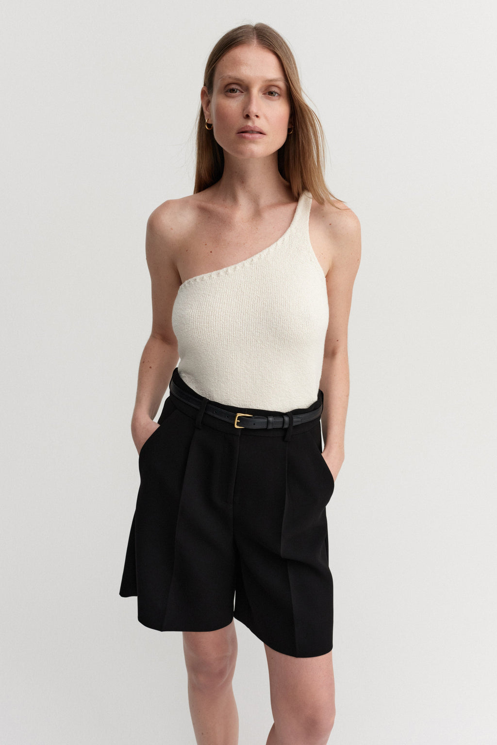 Una One Shoulder Top Shell