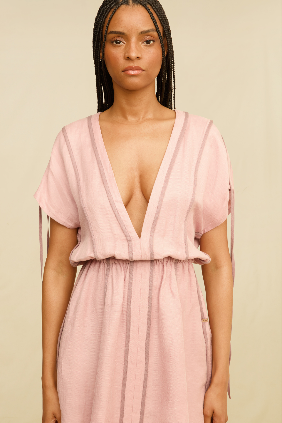 Rhea Mini Dress Clay Pink