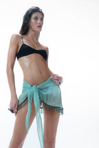 Isla Beaded Pareo Emerald