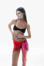Isla Beaded Pareo Fucsia