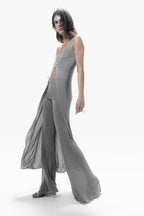 Dara Knit Maxi Top Silver