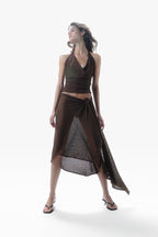 Syra Knit Skirt Mocha