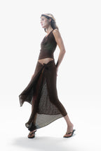 Syra Knit Skirt Mocha