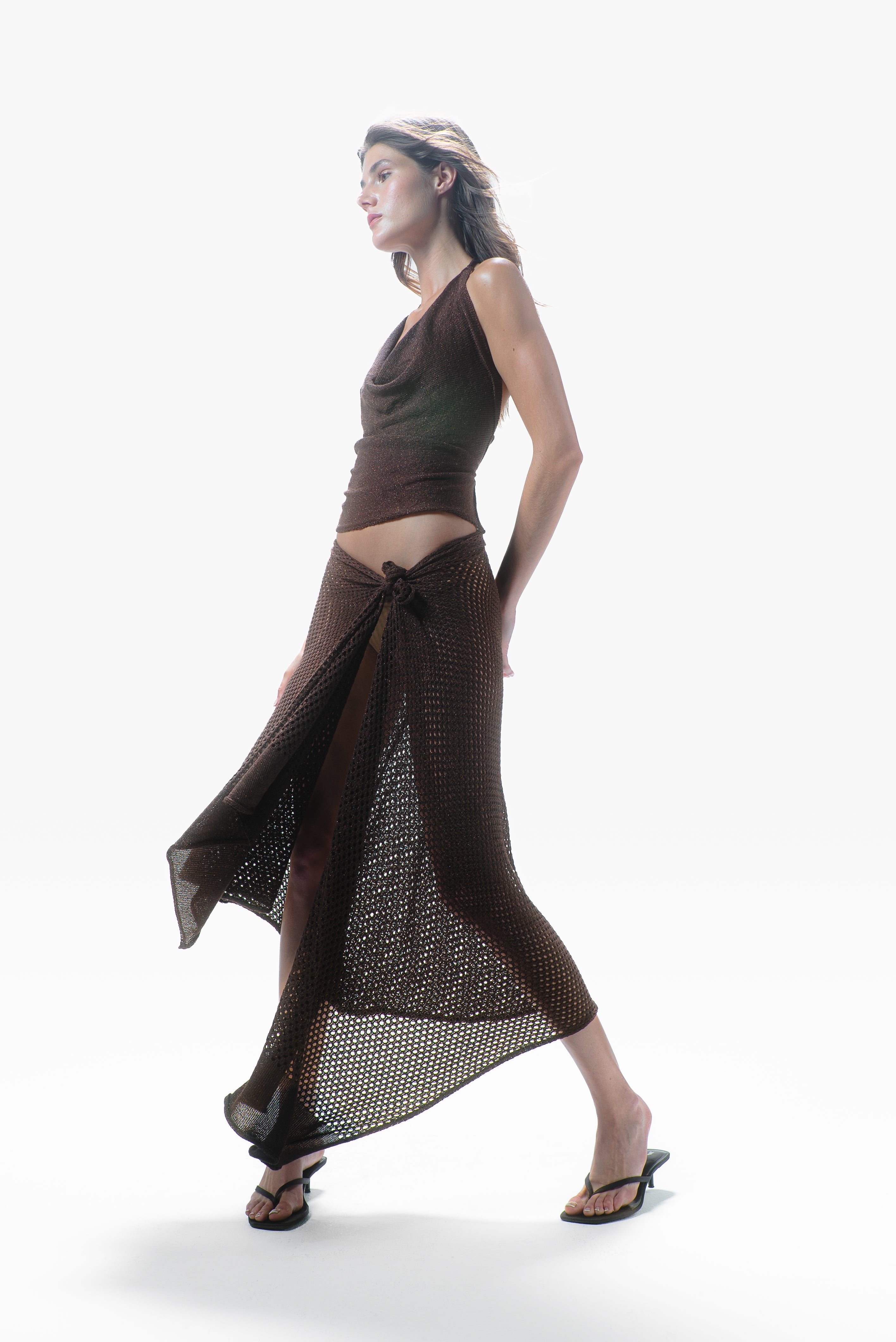 Syra Knit Skirt Mocha