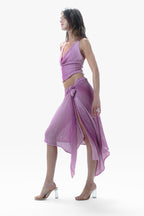 Syra Knit Skirt Pink