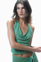 Iris Knit Top Emerald