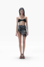 Isla Beaded Pareo Zebra