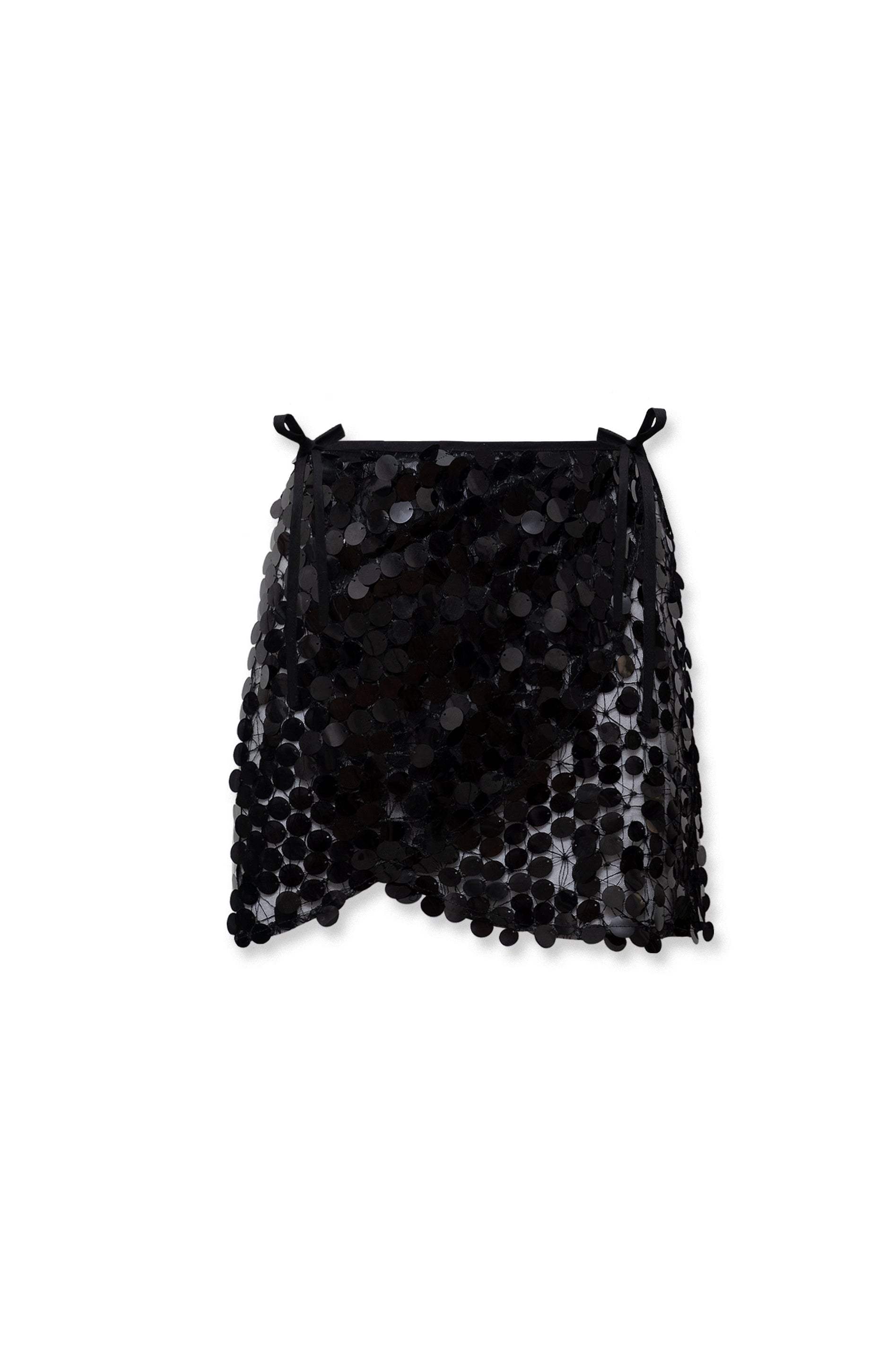 Vega Sequin Skirt Black