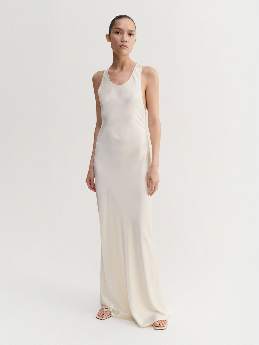 Zila Satin Dress Vanilla