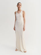 Zila Satin Dress Vanilla