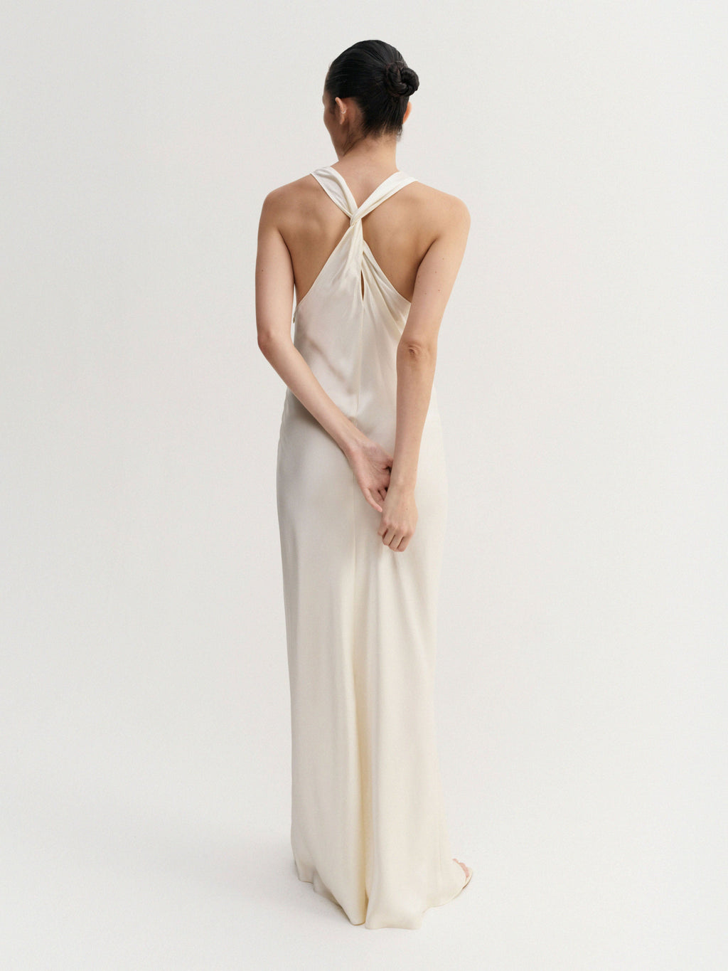 Zila Satin Dress Vanilla