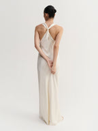 Zila Satin Dress Vanilla