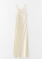 Zila Satin Dress Vanilla
