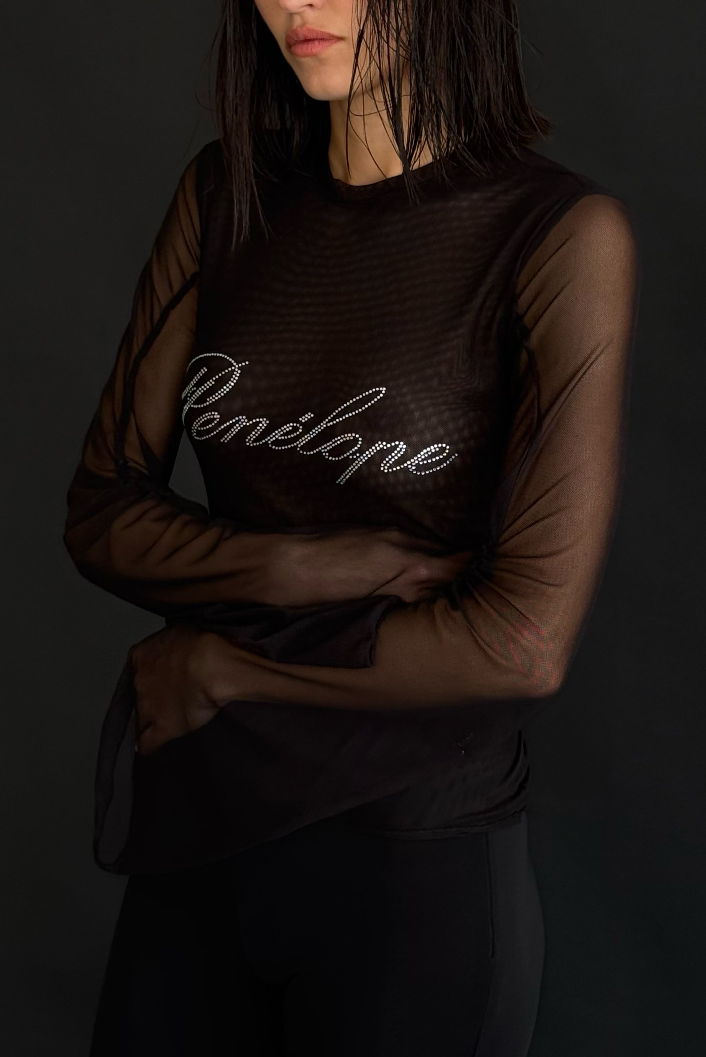 Penélope Mesh Top Black