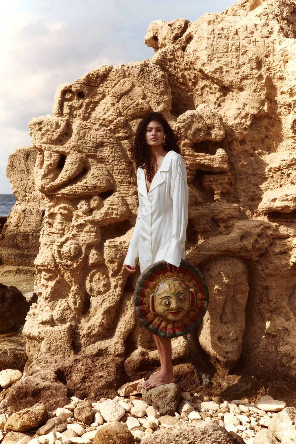 The Shirt Dress Cream