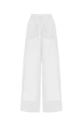 Long tie high-waist trousers