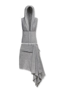 Zoe Knit Hood Top & Zoe Knit Skirt Grey