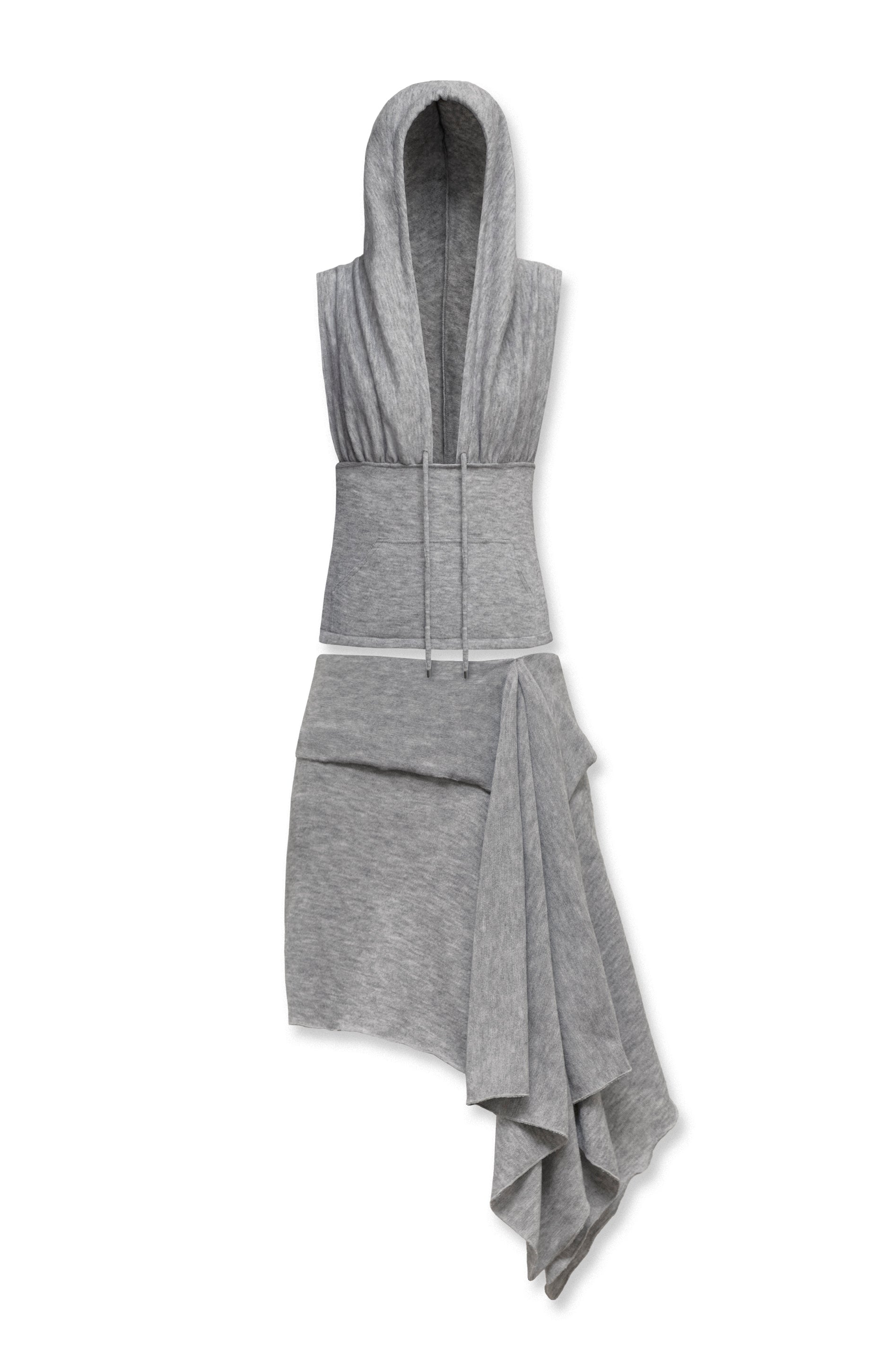 Zoe Knit Hood Top & Zoe Knit Skirt Grey