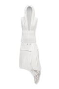 Zoe Knit Hood Top & Zoe Knit Skirt White