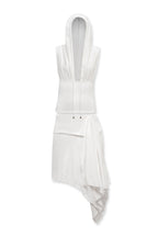 Zoe Knit Hood Top & Zoe Knit Skirt White