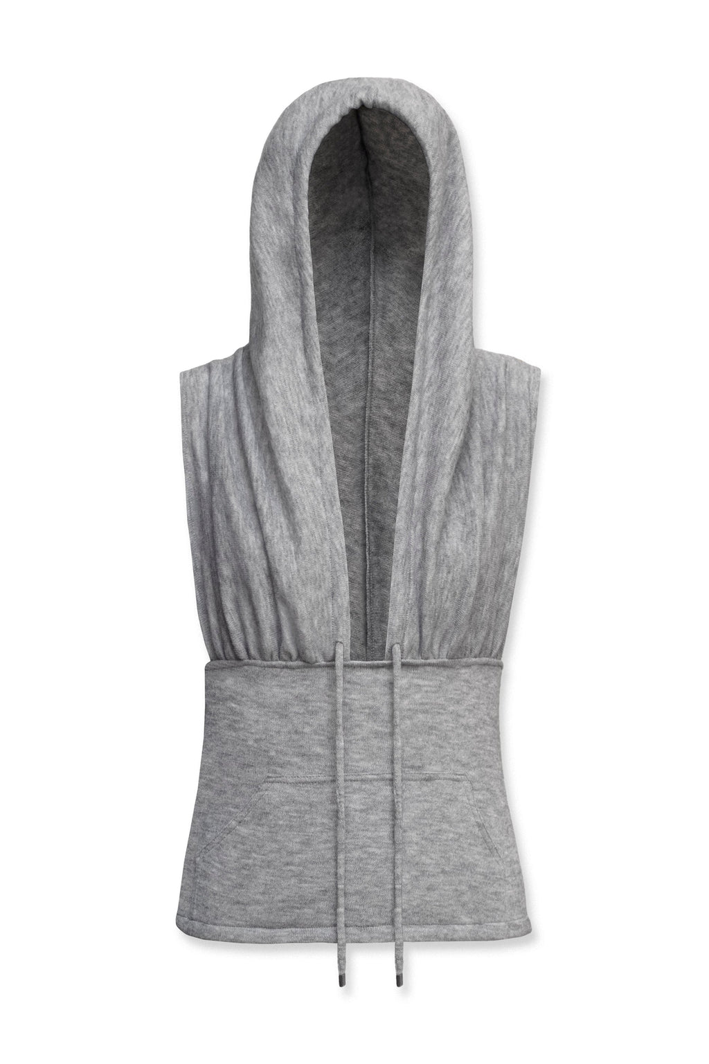 Zoe Knit Hood Top Grey
