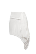 Zoe Knit Skirt White