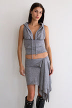 Zoe Knit Skirt Grey